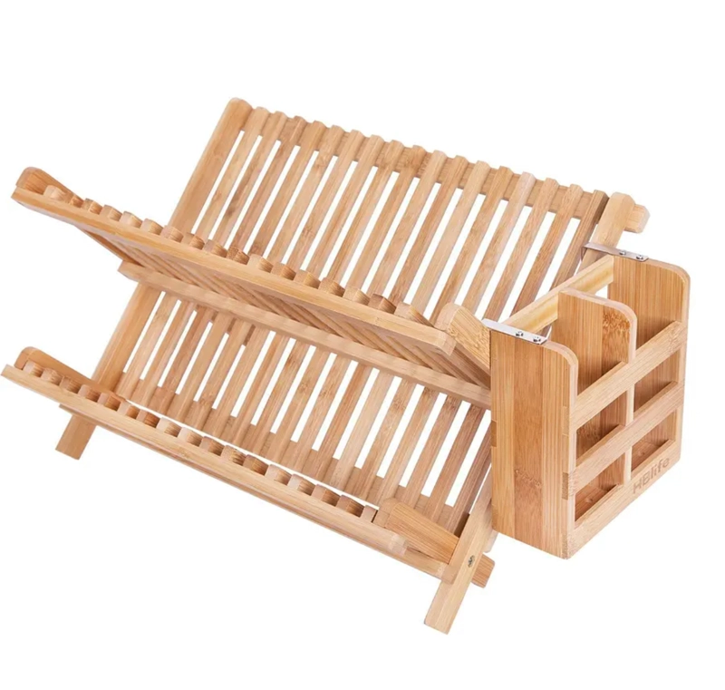 ORGANIZADOR ESCURRIDOR DE PLATOS DE BAMBÚ - 1