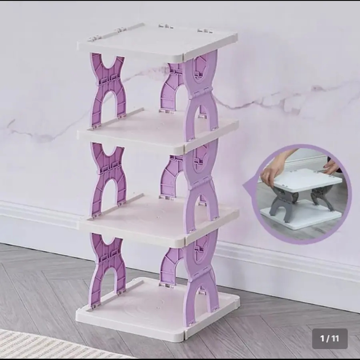 ORGANIZADOR DE ARMARIO ZAPATERO PLEGABLE 4 NIVELES - 2