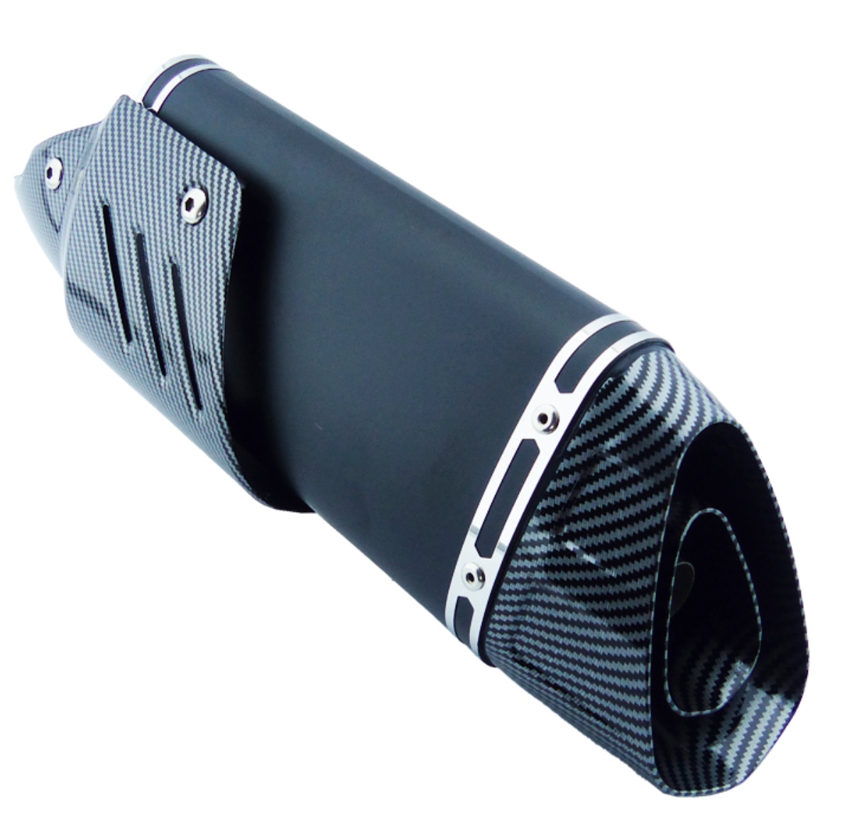 TRONADOR MOTO GPR NEW TIPO FIBRA CARBÓN Y BOCA - 3