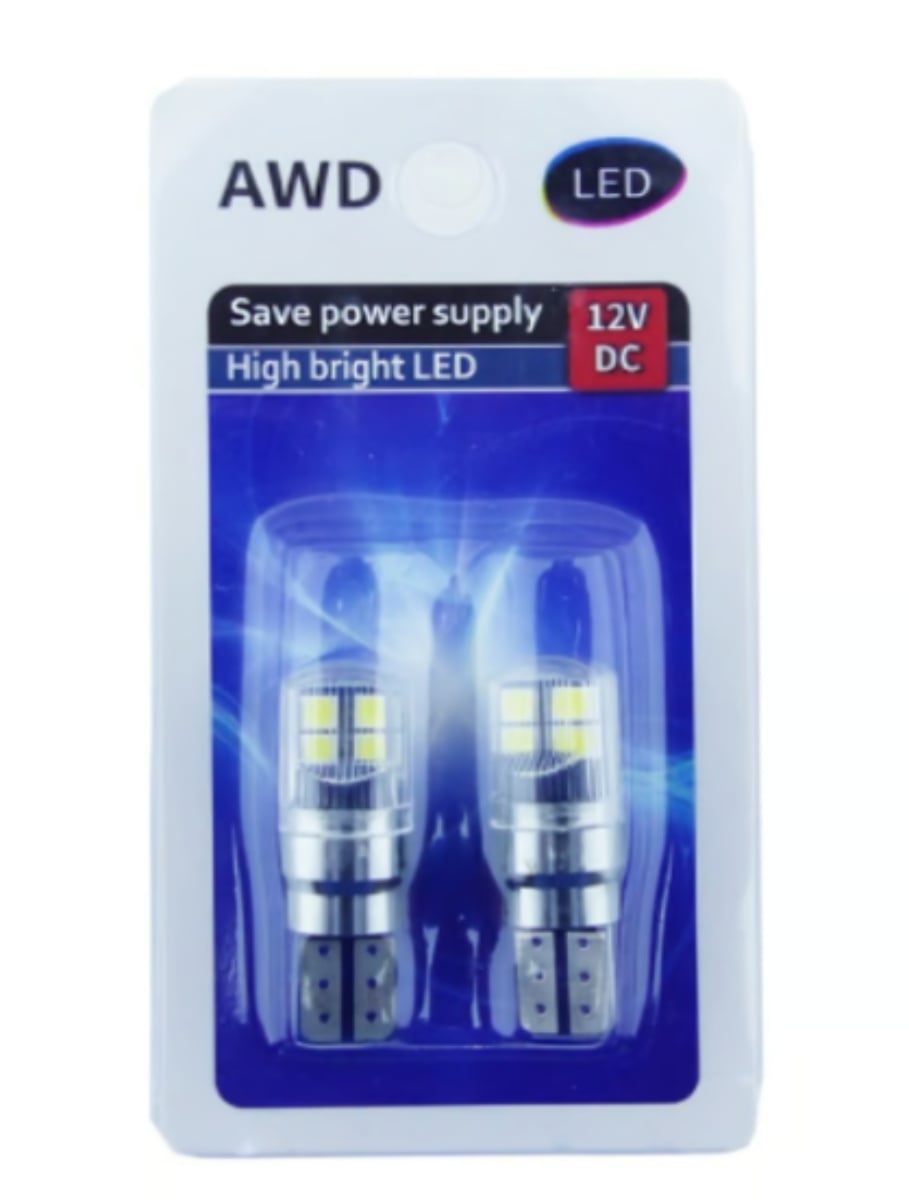 LED X 18 TIPOLED T-10 COLA DE PESCADO 3030 8 AWD 5W 12/24V - 1