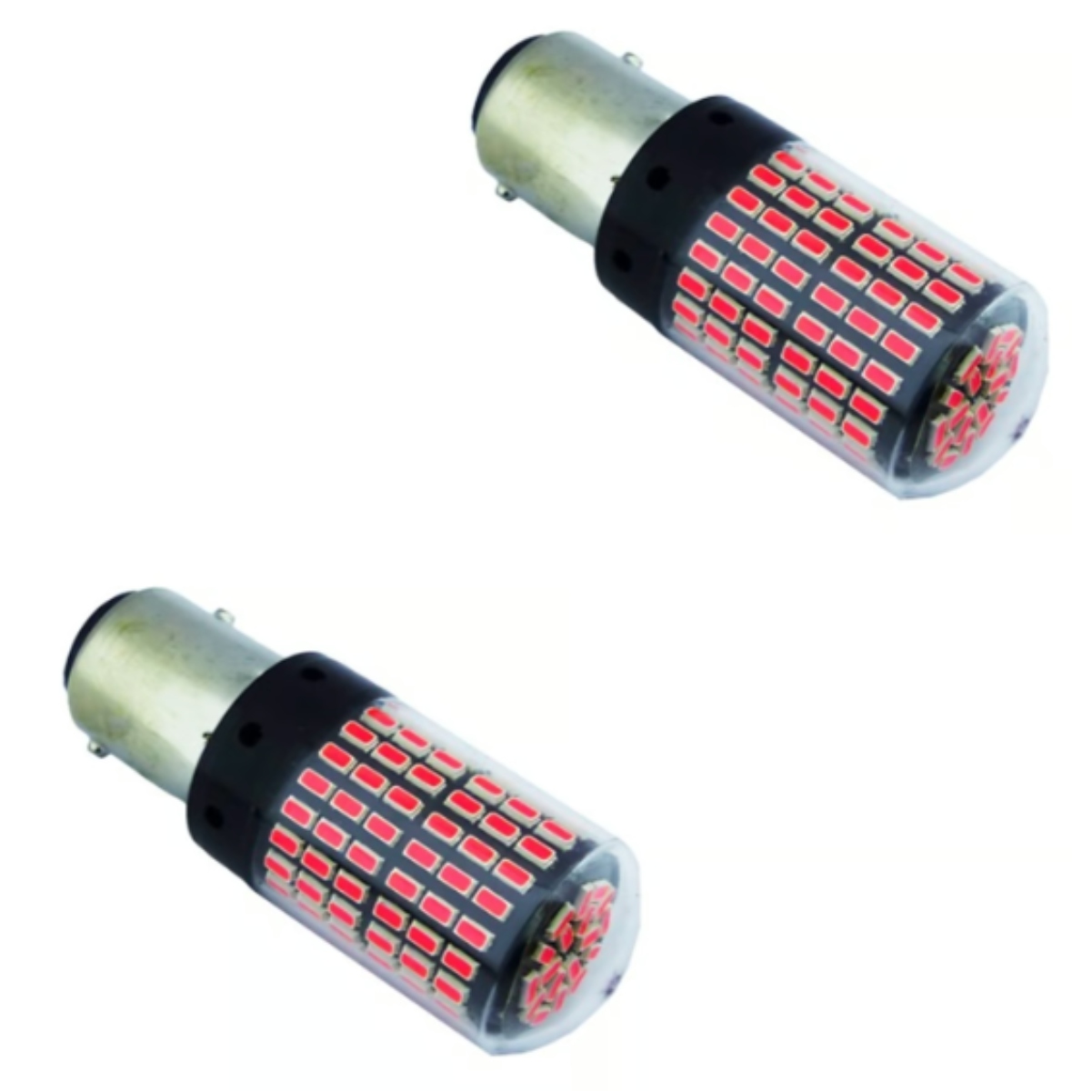 AMPOLLETA 144 LED 2 CONTACTOS LUZ ROJA PARA FRENO DE AUTO - 2