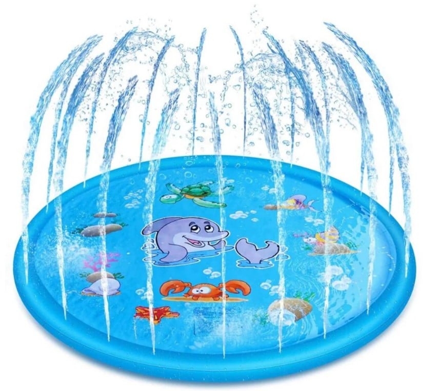 PISCINA ALFOMBRA LANZA AGUA INFANTIL 100 CM - 1