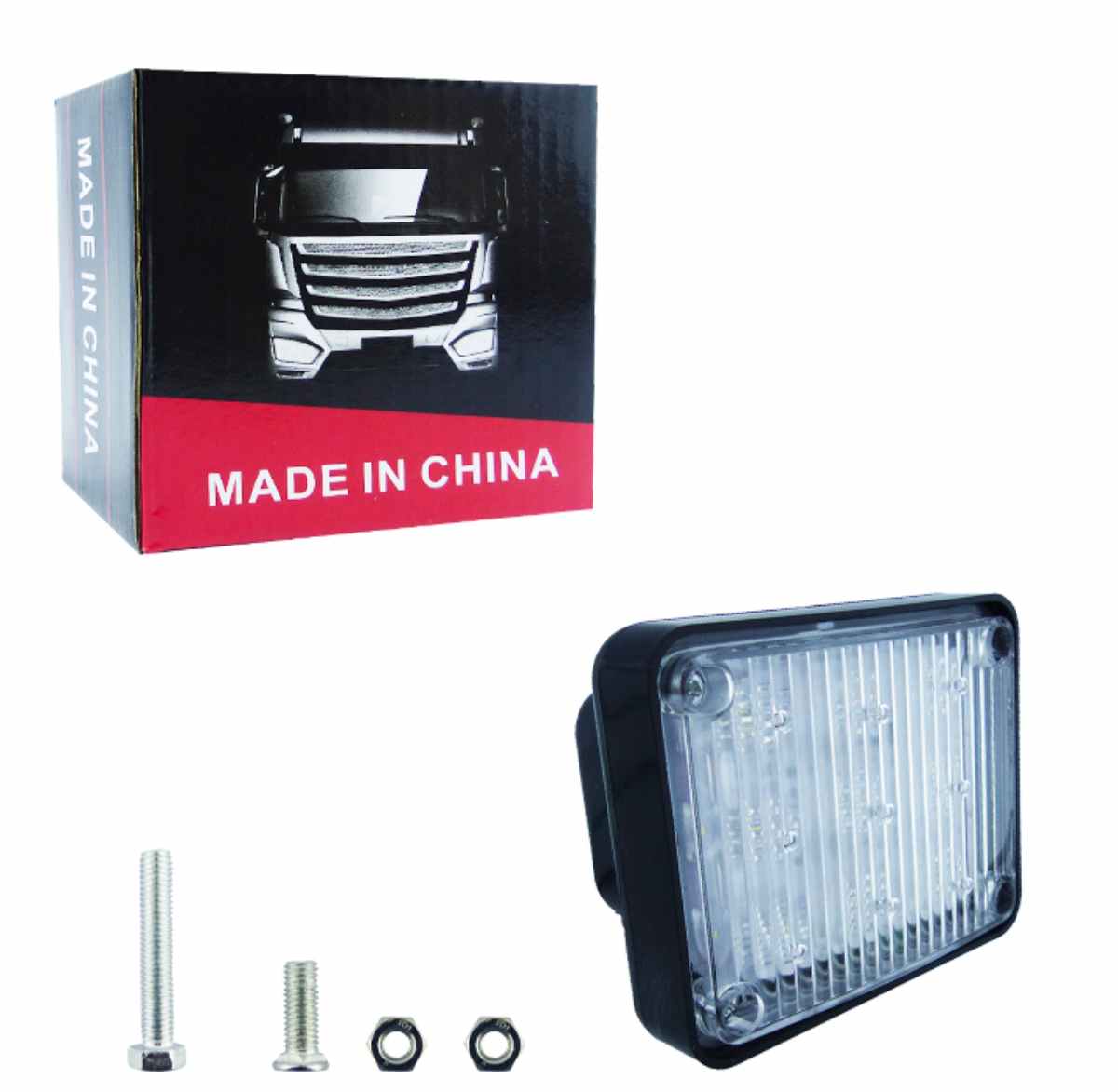 LUZ LED LATERAL 9 LED PARA CAMIÓN 12/24 VOLT SET X 1 PIEZA - 1
