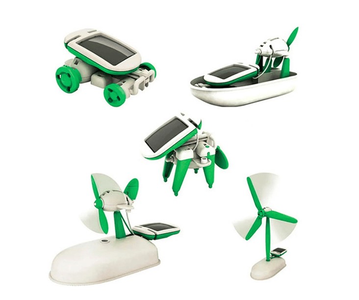 JUGUETE ROBOT KIT SOLAR 6 EN 1 - 2