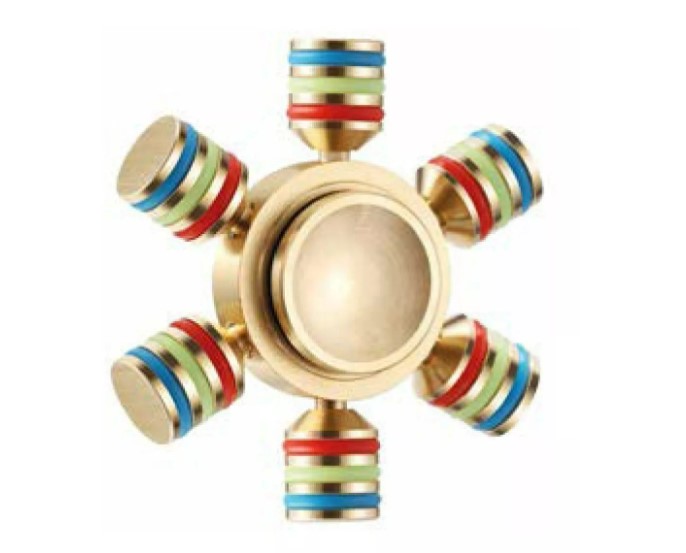 SPINNER ANTI-STRESS METALICO CON 6 PUNTAS - 1