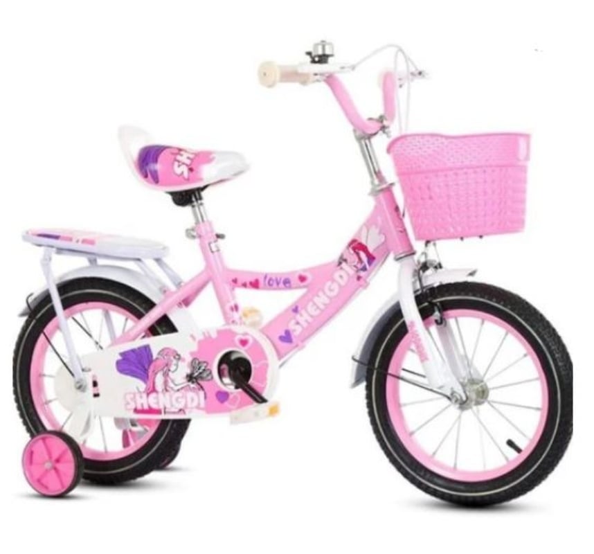 BICICLETA ARO 16 SHENGDI ROSADO - 1