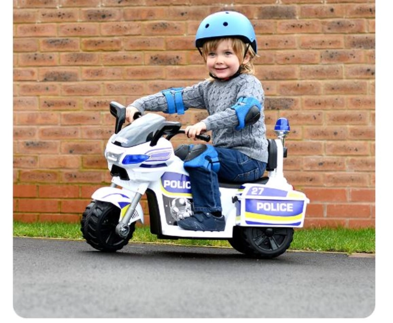 MOTOCICLETA A BATERIA POLICIA - 4