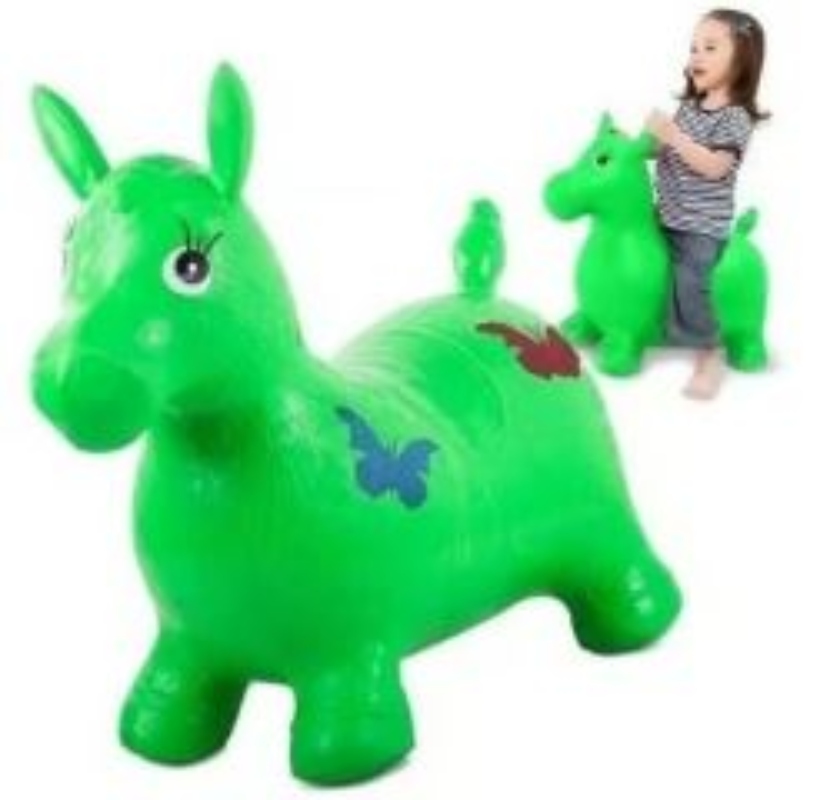 PONY CABALLITO SALTARÍN JUGUETE PARA NIÑOS - VERDE - 2