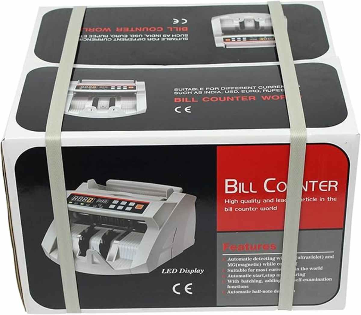 MÁQUINA CONTADORA OEM DIGITAL BILLETES IDENTIFICACIÓN RÁPIDA PANTALLA LED - 4