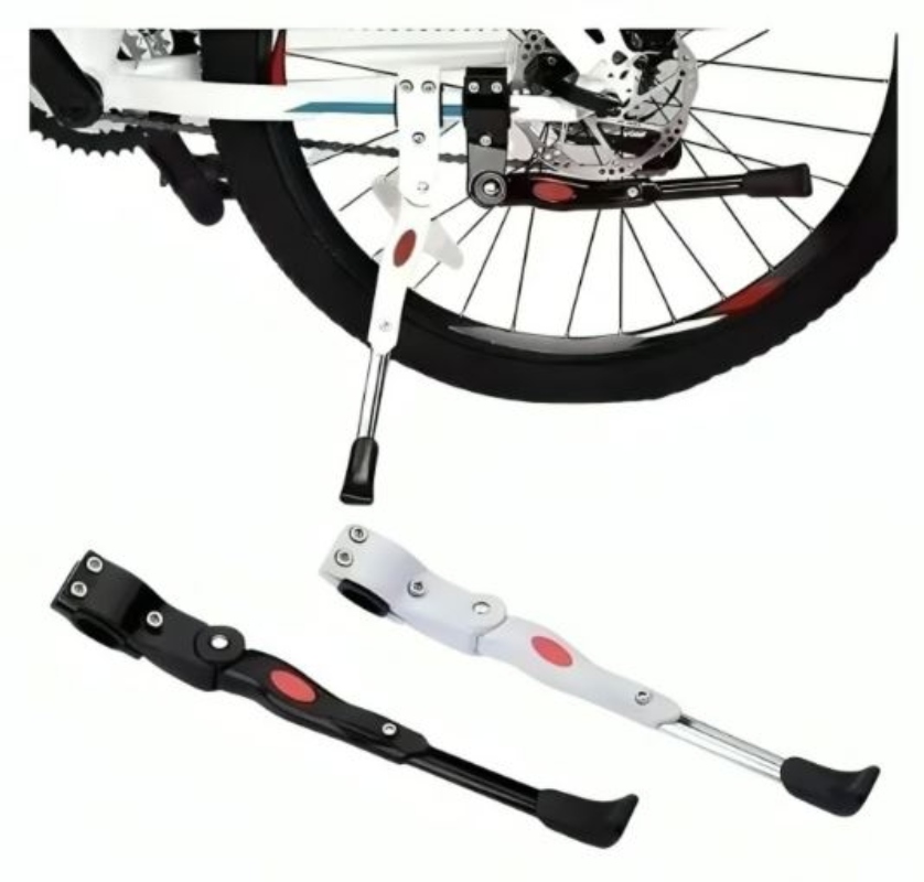 PATA APOYO PARA BICI OEM ALUMINIO AJUSTABLE SOPORTE 1 BLANCO - 2