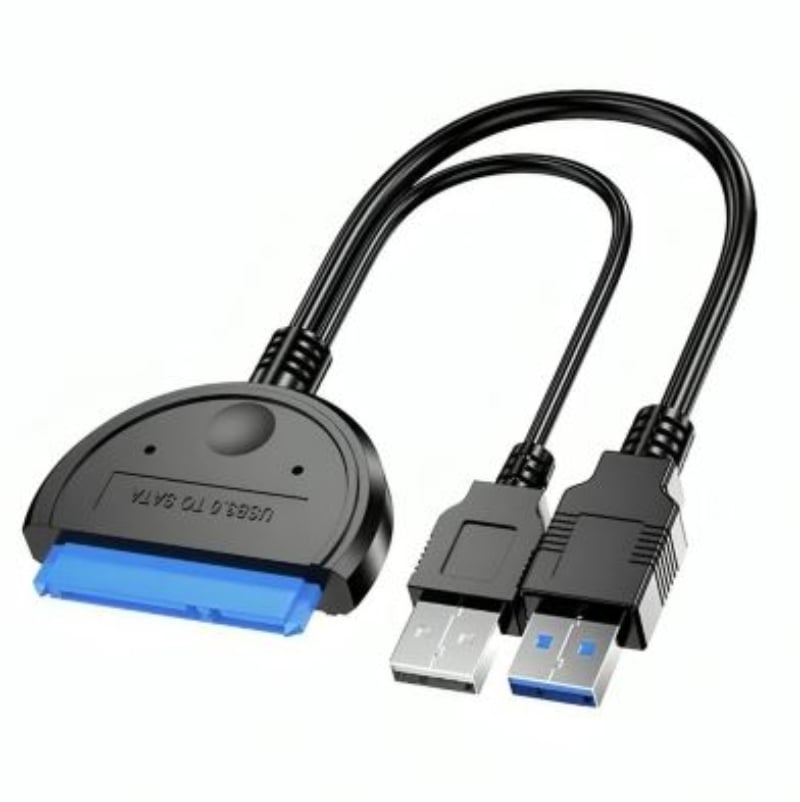 ADAPTADOR DOBLE USB 3.0 DISCO DURO SSD SATA 2.5 - 1