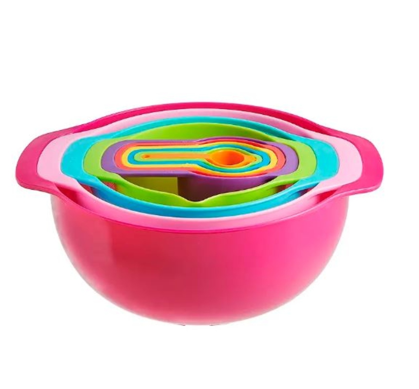 SET DE TAZAS MEDIDORAS CERNIDOR COLADOR BOWL COCINA - 1