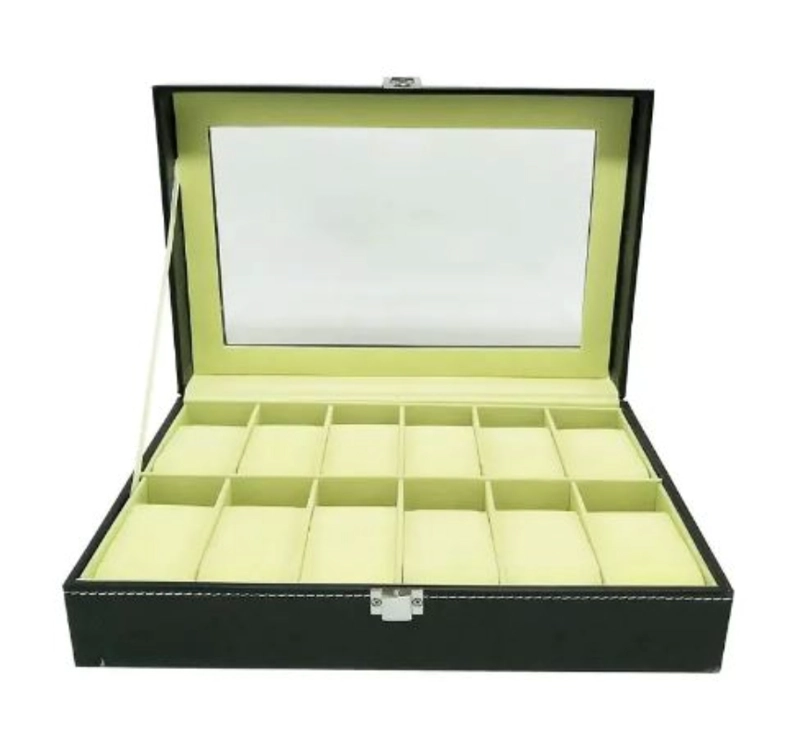 CAJA ORGANIZADOR 12 UNIDADES RELOJES - 1