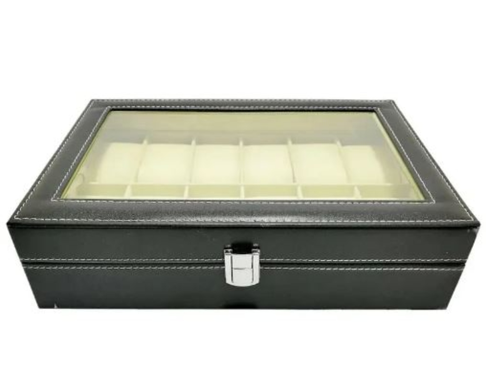 CAJA ORGANIZADOR 12 UNIDADES RELOJES - 2