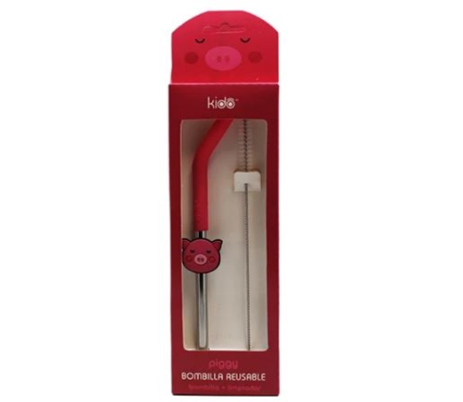 BOMBILLAS REUTILIZABLES KIDO - FUCSIA - 1