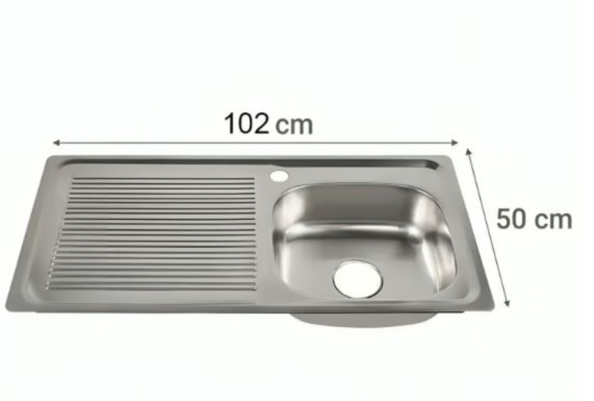 LAVAPLATOS OEM ACERO INOXIDABLE 102 X 50 CM - 2