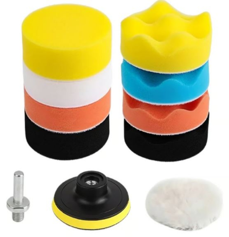 KIT DE 11 PIEZAS ESPONJAS PULIR ALMOHADILLAS PARA AUTO - 1