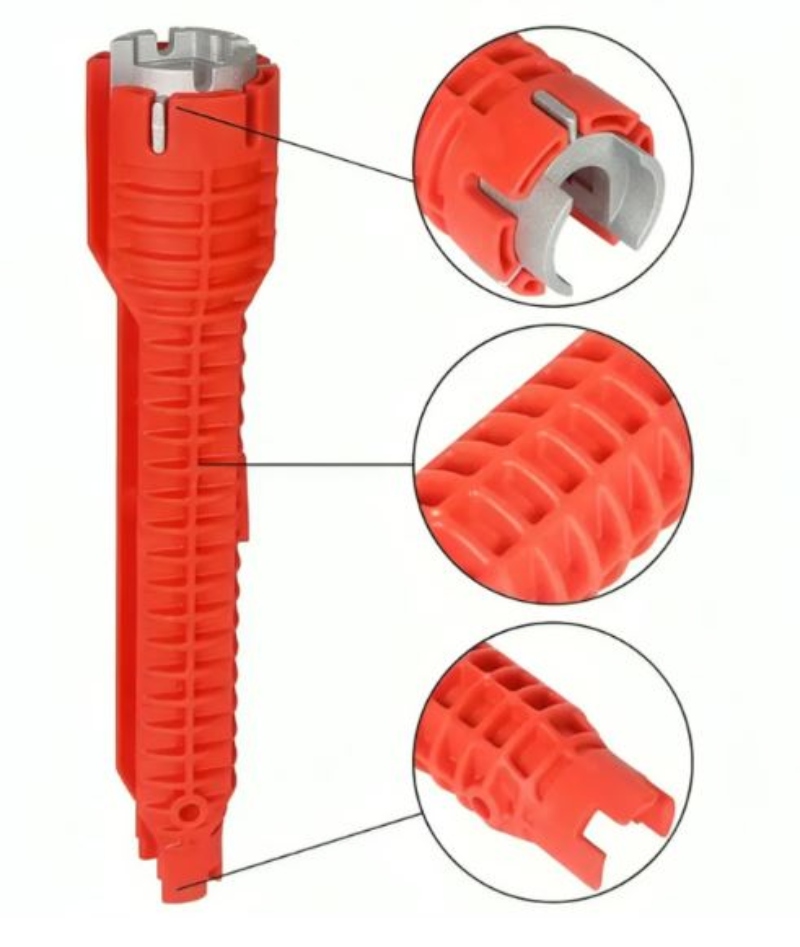 LLAVE OEM AJUSTABLE GASFITERIA MULTI USO FLEXIBLE DESAGUE COCINA - 1