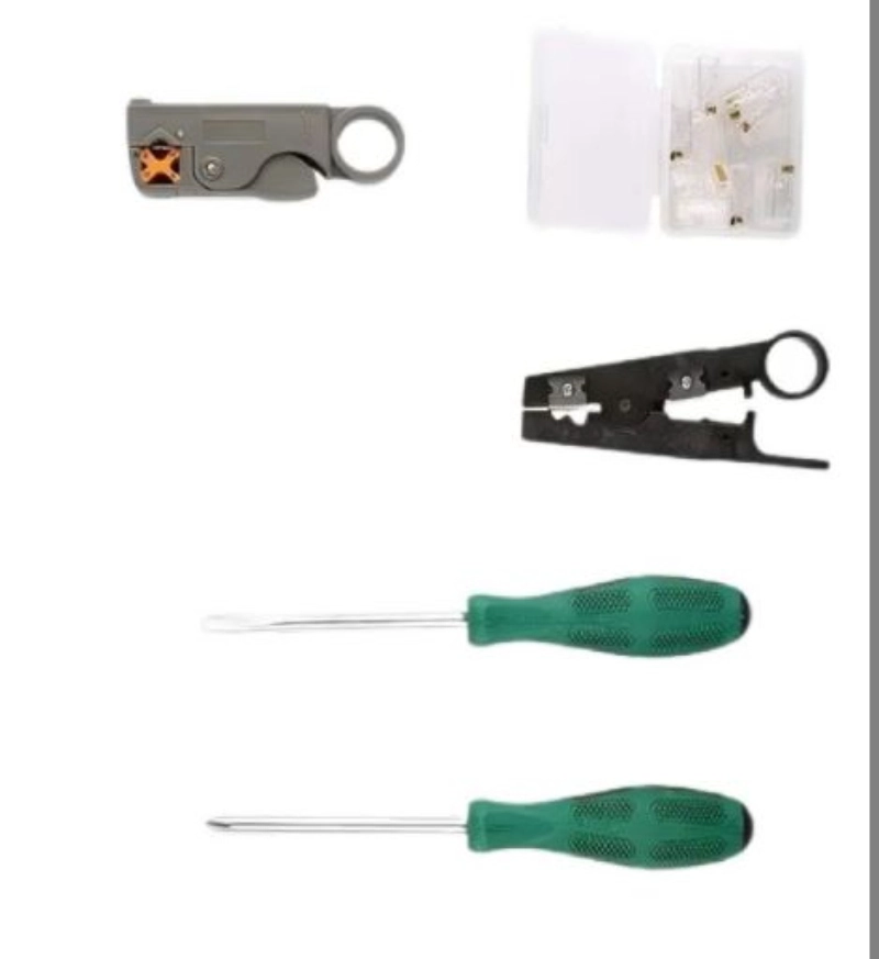 SET HERRAMIENTAS OEM REDES CRIMPEADORA PELACABLE RJ45 - 3