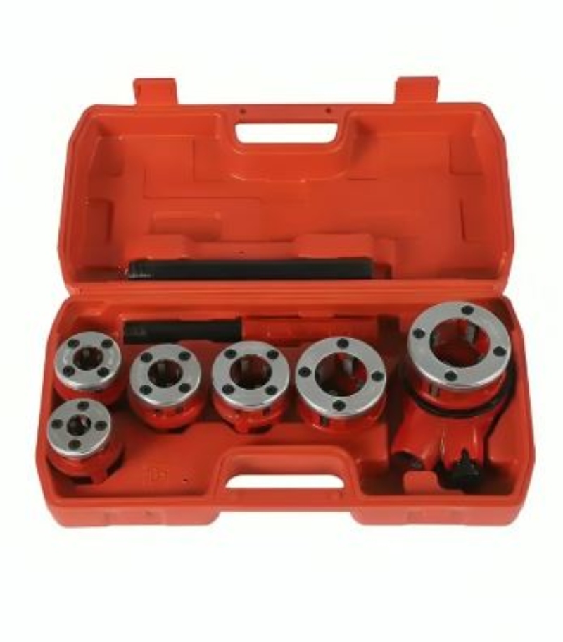 SET JUEGO DE TERRAJAS MANUAL PARA TUBO 6 PIEZAS 1/2 - 1 1/4 - 3