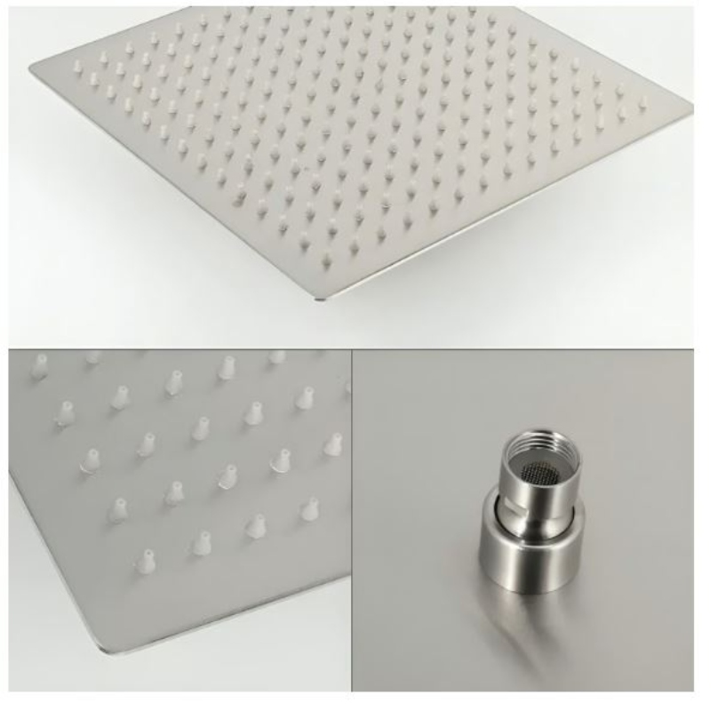 PLATO DUCHA CUADRADO ACERO INOXIDABLE 20 CMS - 1