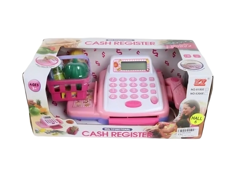 CAJA REGISTRADORA ROSADA - 1