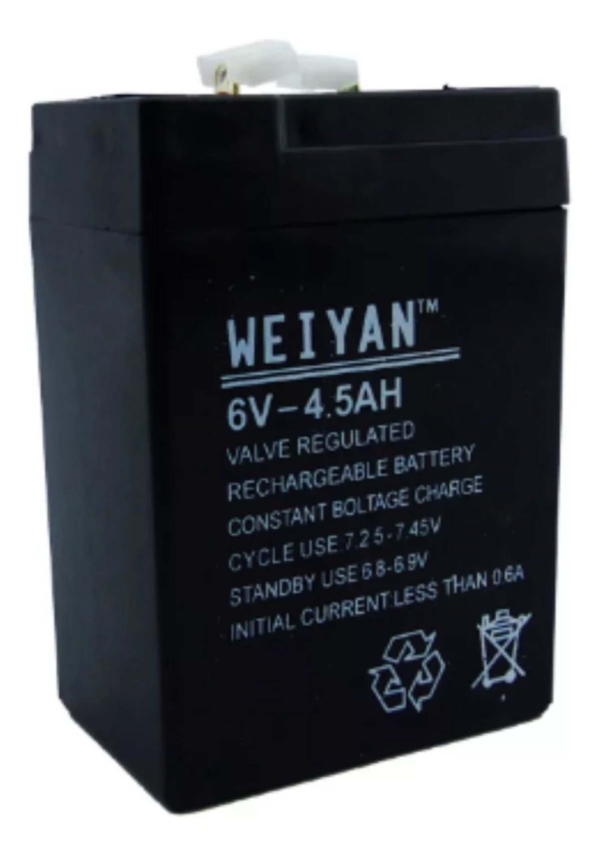 BATERIA 6 VOLT 4 AMP REPUESTO UNIVERSAL - 1