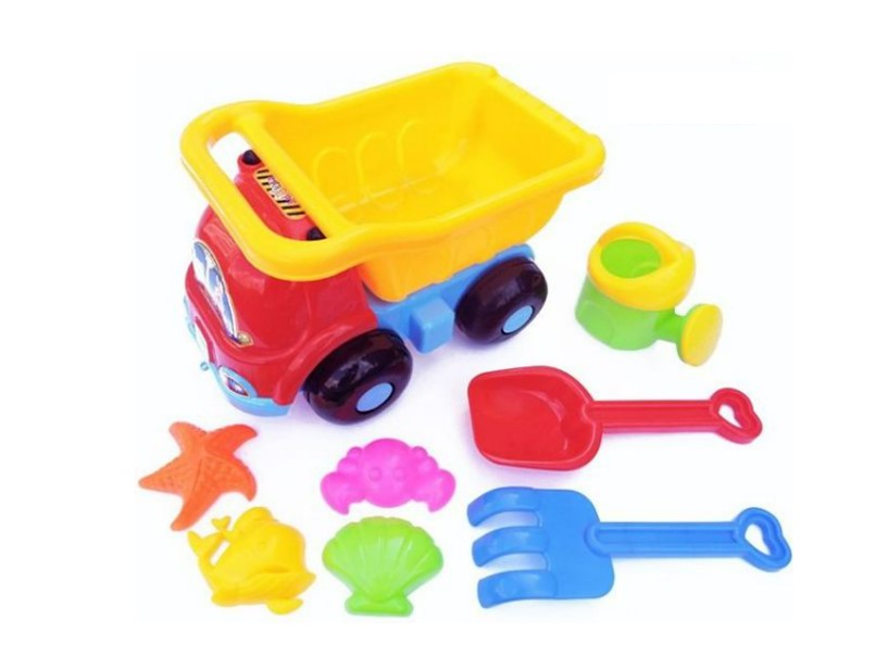JUGUETE DE PLAYA CAMION TOLVA INFANTIL CON ACCESORIOS - A620 COLORES - 1