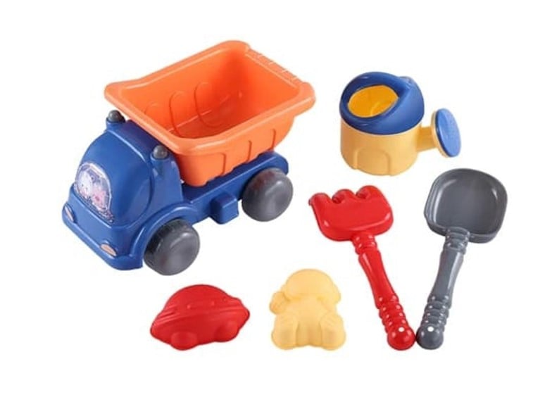 JUGUETE DE PLAYA CAMION INFANTIL CON ACCESORIOS - A623 COLORES - 1