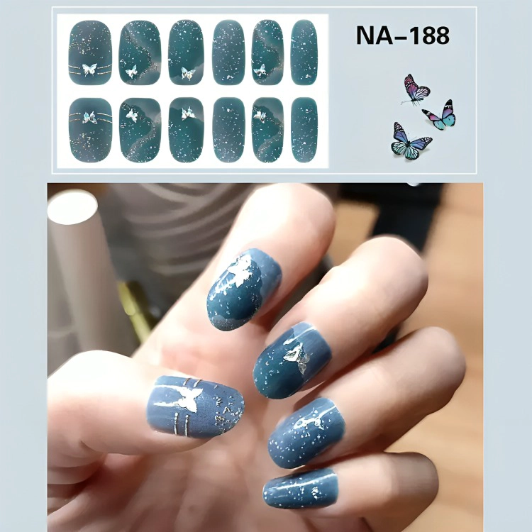 STICKERS PEGATINAS 3D PARA UÑAS NO NECESITA LÁMPARA-MANICURA - 4