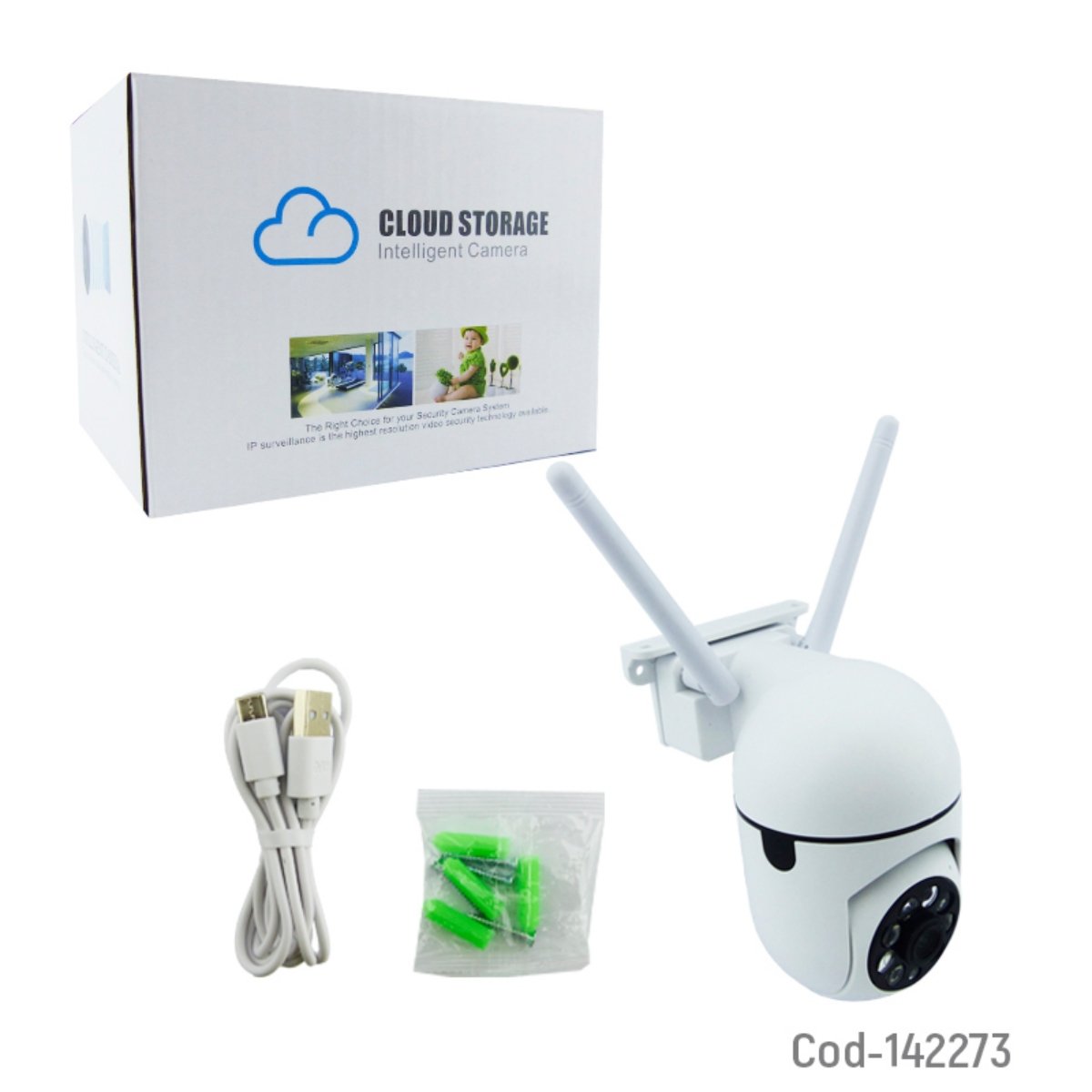 CAMARA VIGILANCIA IP MINI 8 LED WIFI APP V360PRO CON MOVIMIENTO - 4