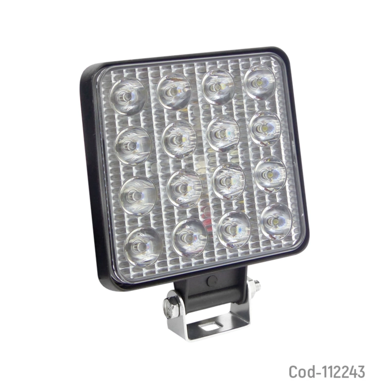 NEBLINERO LED 16 LED CUADRADO 48W SLIM 12/24 VOLT - 1