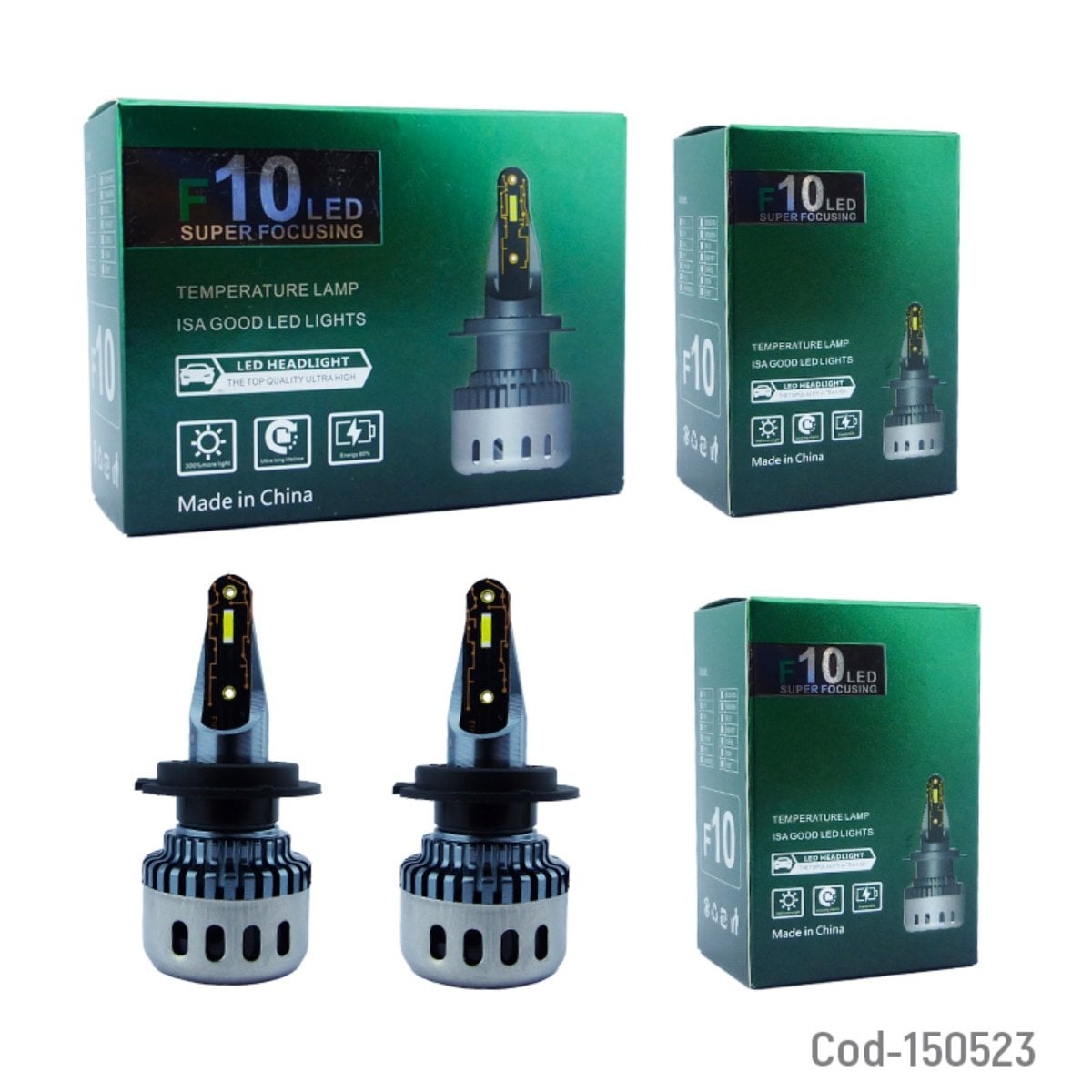 AMPOLLETA H-7 MOD.F10 LUZ BLANCA 12-24 VOLT SET X 2 PCS - 4