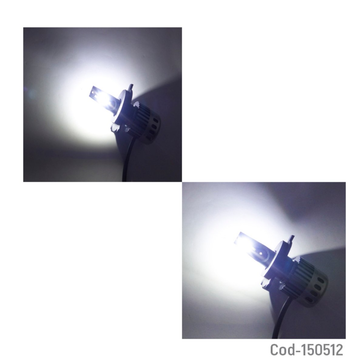 AMPOLLETA H-4 MOD.F10 LUZ BLANCA 12-24 VOLT. SET X 2 PCS - 3