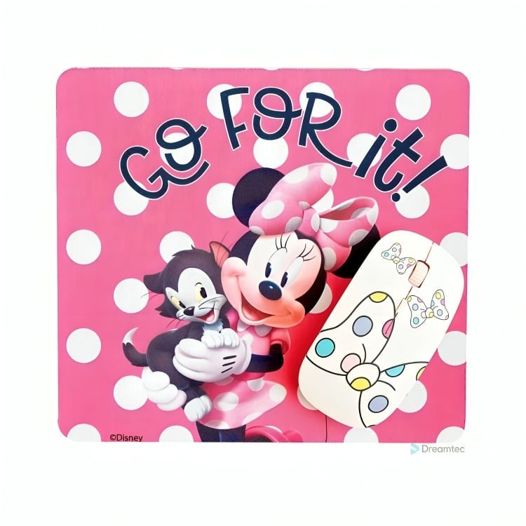 MOUSE INALÁMBRICO DISNEY KIT 76410-NOC Y PAD MINNIE 1 - 1