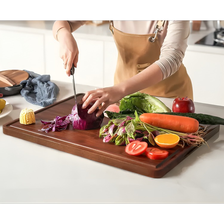 TABLA PICAR Y CORTAR CARNE VERDURAS DE MADERA 38 CM - 3