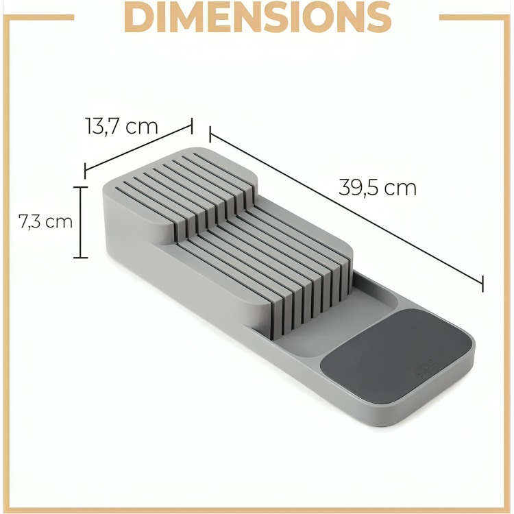 SOPORTE ORGANIZADOR DE CUCHILLOS PARA CAJÓN DE COCINA - 3