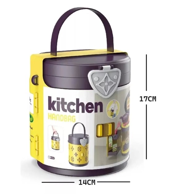 MINI MALETA BAG TOCADOR KITCHEN COCINA 25 PIEZAS JUGUETE NIÑAS - 3