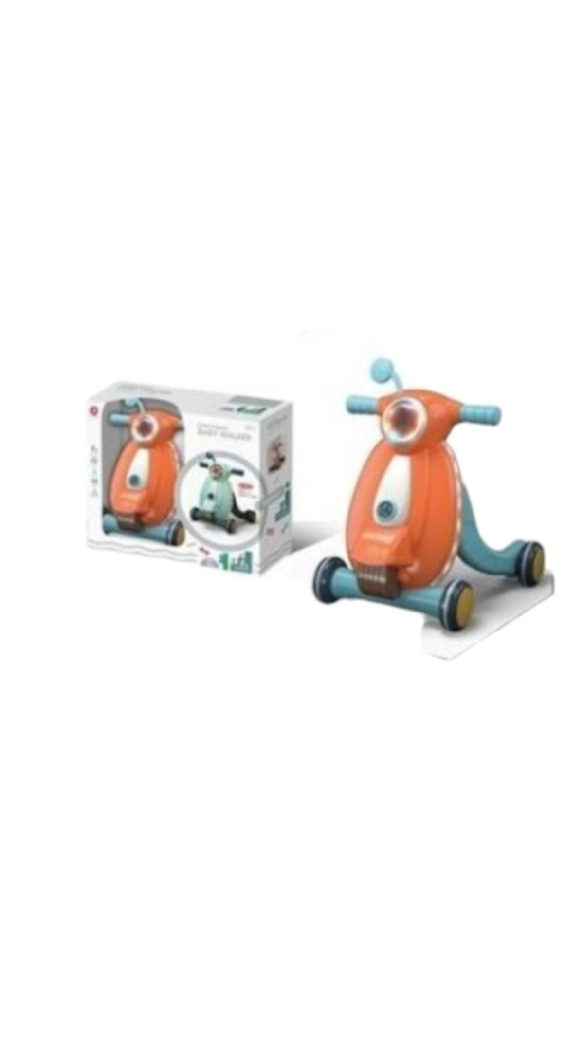 ANDADOR CAMINADOR PARA BEBE MUSICAL CAMINADOR JUGUETES INTERACTIVOS NARANJO - 2