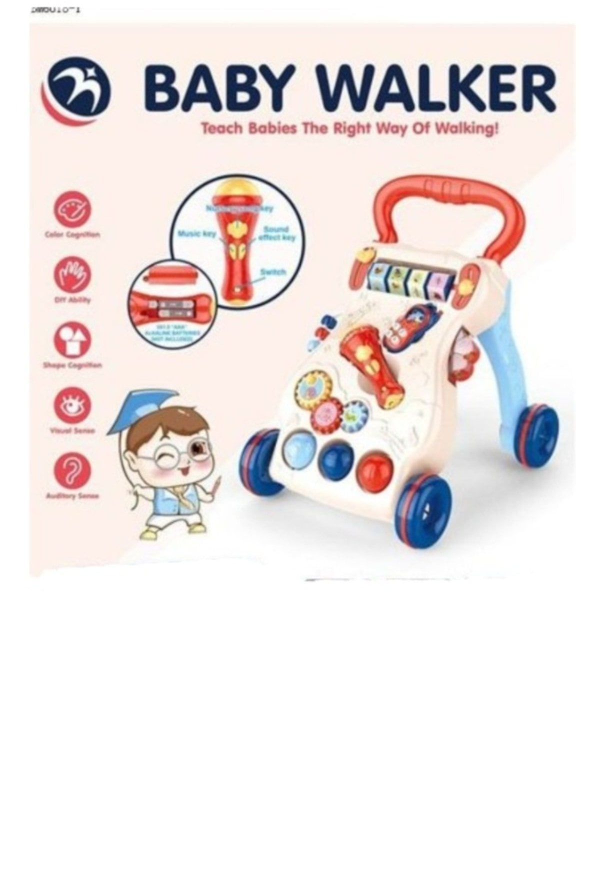 ANDADOR CAMINADOR PARA BEBE MUSICAL CAMINADOR JUGUETES INTERACTIVOS - 2