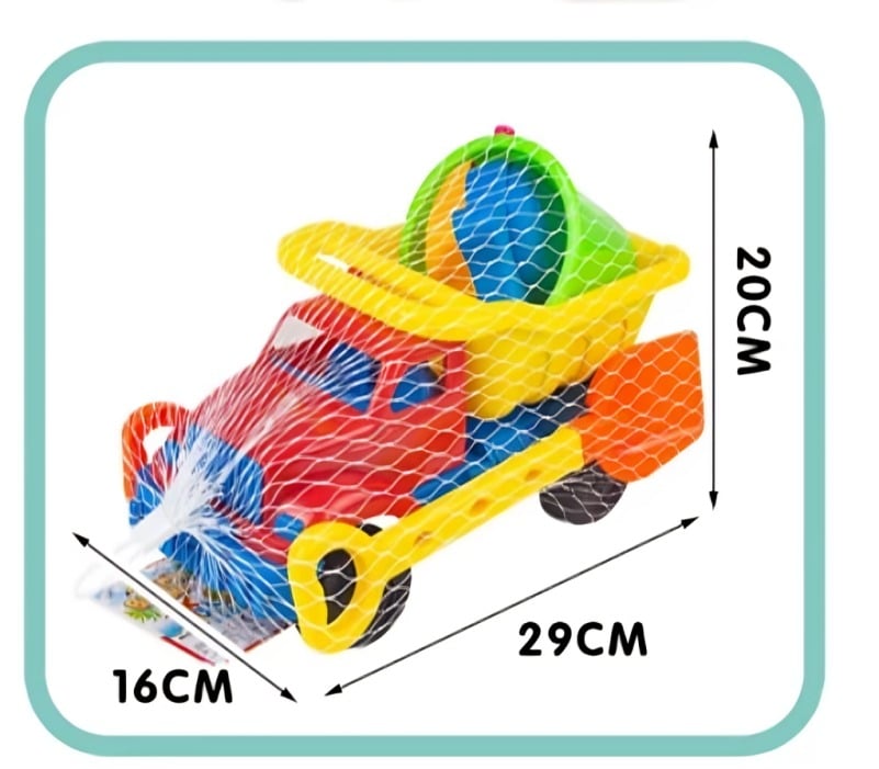 CAMION PLAYA 6 PIEZAS 29X16X20 - 3