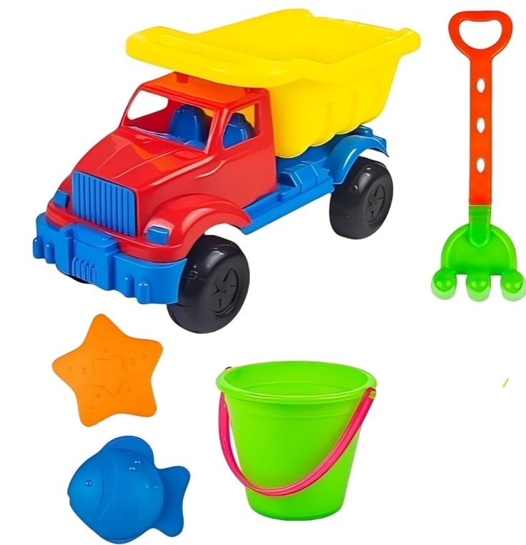 CAMION PLAYA 6 PIEZAS 29X16X20 - 4