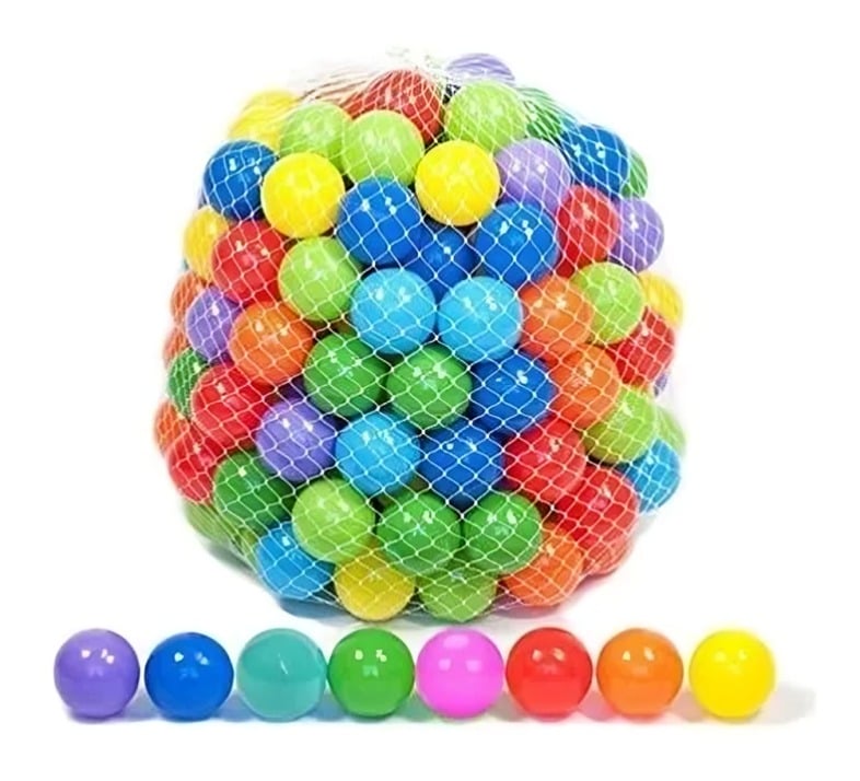 50 PELOTAS DE PISCINA DE 5.5CM COLORES - 2