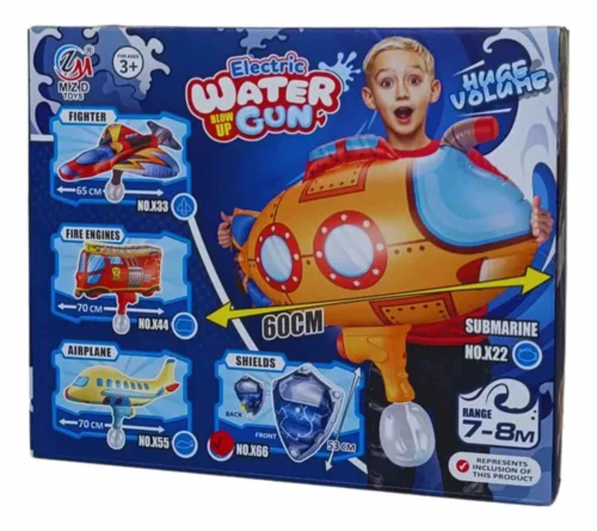 PISTOLA AGUA CON ESCUDO INFABLE - 2