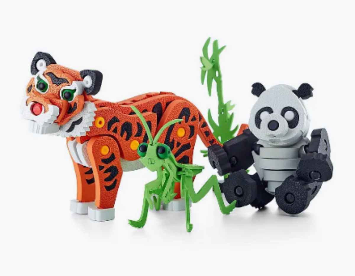 BLOQUES CONSTRUCCIÓN EVA 3D SET ANIMALES 237 PIEZAS - 2