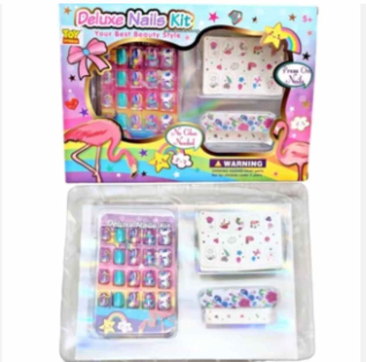 JUGUETE DELUXE NAILS KIT MEDIANO 15X22CM - 1