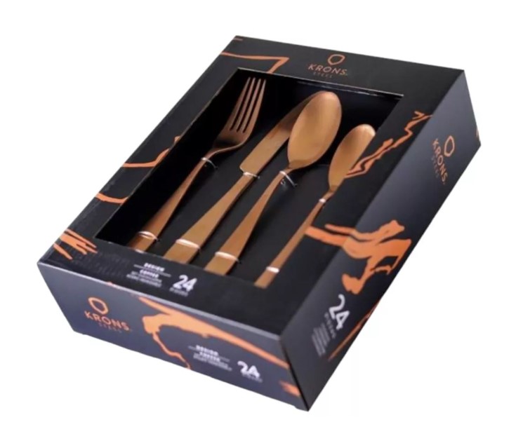 SET CUCHILLERÍA COPPER 24 PIEZAS - 2