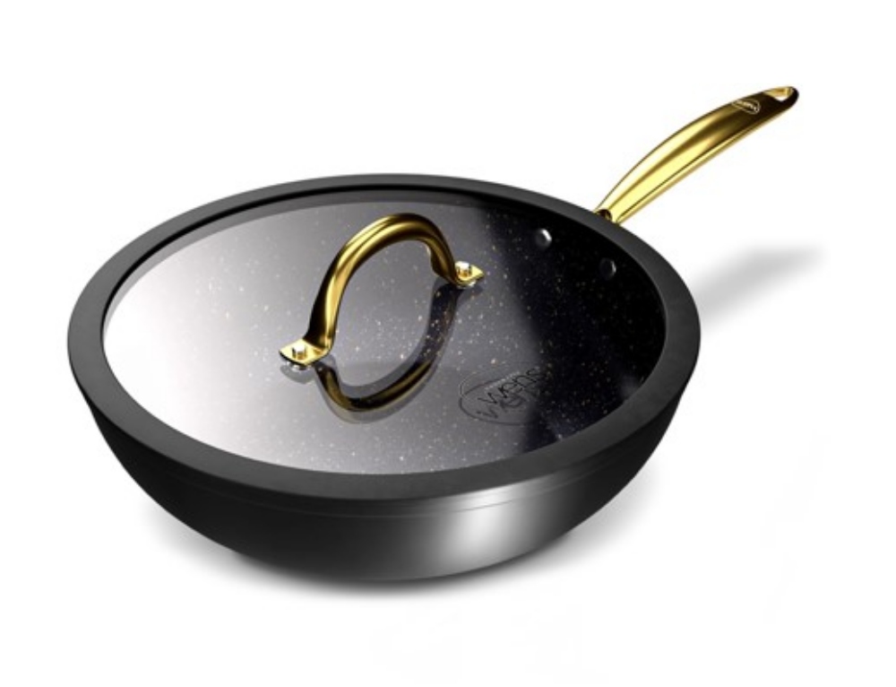 WOK CON TAPA 28 CM GOLDEN SERIES - 2