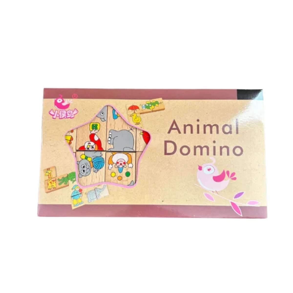DOMINÓ MULTICOLOR MADERA ANIMALES JUEGO DIDACTICO NIÑOS - 3