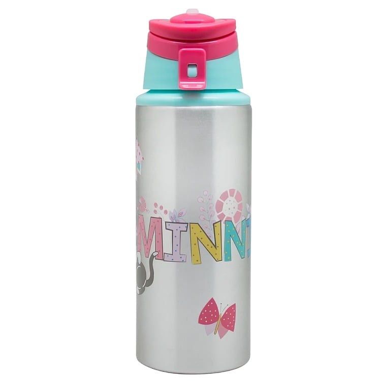 BOTELLA DISNEY METALICA LICENCIAS MINNIE MULTICOLOR 500 ML - 1